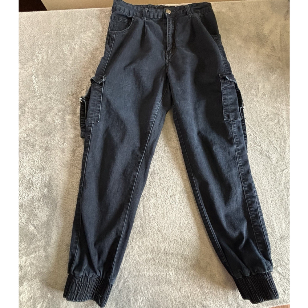 VIP Jeans Cargo Pants Womens 13 / 31 Black Tapered